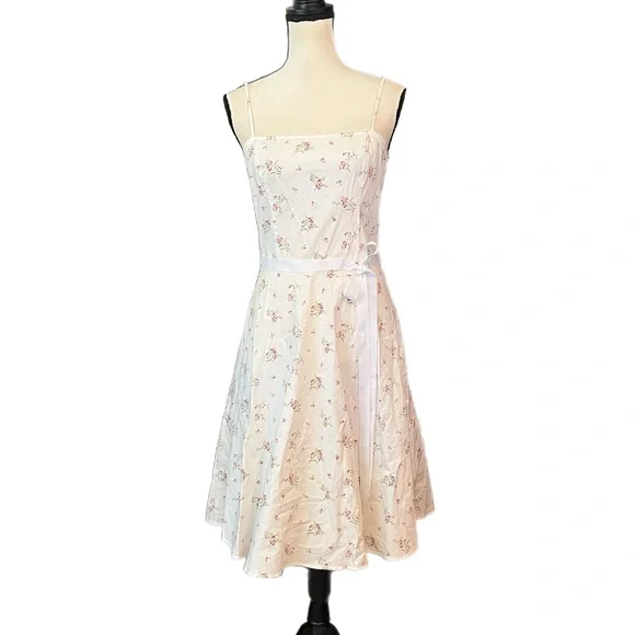 Vintage 90s Y2K Rampage Floral Coquette Cottagecore Fairy Dress - Picture 3 of 8